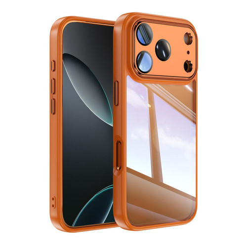 iPhone 18 Pro Acrylic Hybrid TPU Armor Shockproof Phone Case - Orange