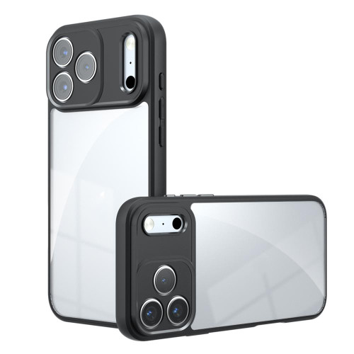 iPhone 18 Pro Armor Precise Hole PC Hybrid TPU Phone Case - Transparent
