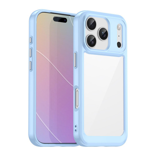 iPhone 18 Pro Colorful Series Acrylic + TPU Phone Case - Blue