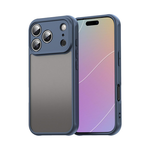 iPhone 18 Pro Fan Dun Series TPU Hybrid PC Frosted Phone Case - Blue