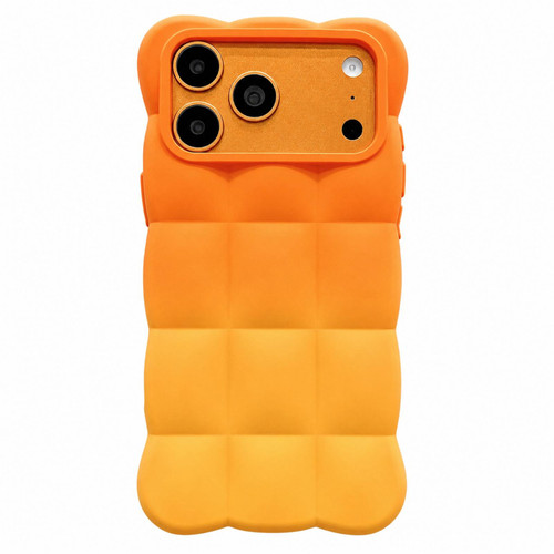 iPhone 18 Pro Gradient Cloud Square TPU Phone Case - Orange Yellow