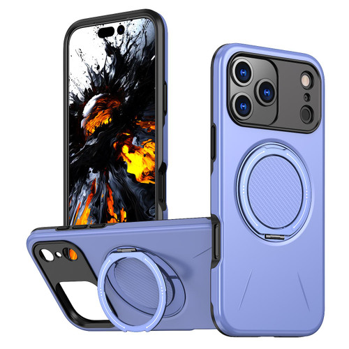 iPhone 18 Pro Kalebol Magnetic MagSafe Rotation Holder PC Phone Case - Lilac