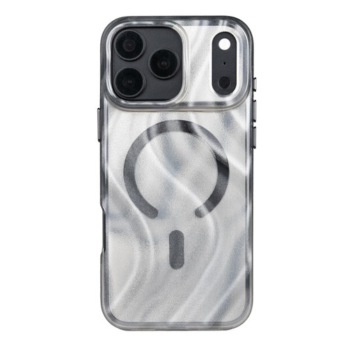 iPhone 18 Pro Mutural Glow Desert Series Magnetic PC TPU Hybrid Phone Case - Flow Black