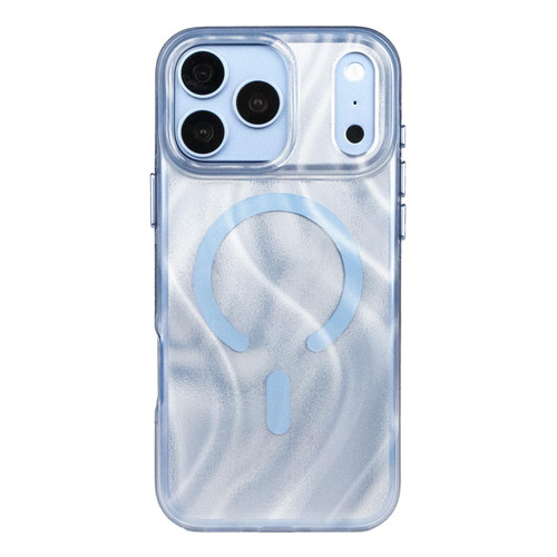 iPhone 18 Pro Mutural Glow Desert Series Magnetic PC TPU Hybrid Phone Case - Flow Blue