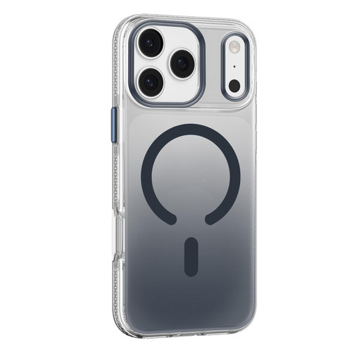iPhone 18 Pro Mutural Ice Series MagSafe Gradient Matte PC Hybrid TPU Phone Case - Dark Blue