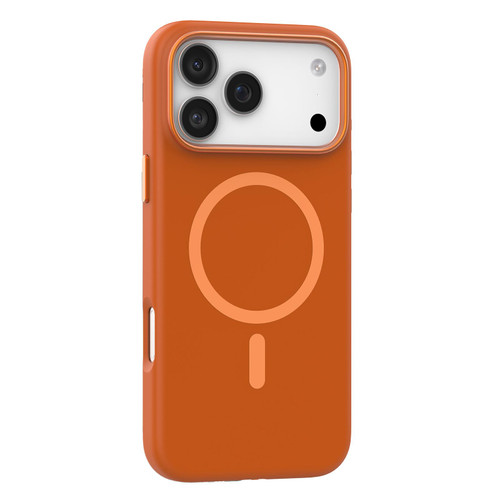 iPhone 18 Pro Mutural Karen Series Liquid Silicone MagSafe Phone Case - Orange