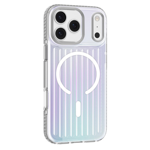 iPhone 18 Pro Mutural Luggage Rainbow MagSafe Phone Case - Silver