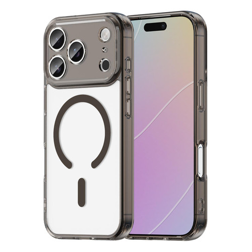 iPhone 18 Pro PC Hybrid TPU Airbag Shockproof MagSafe Phone Case - Transparent Black