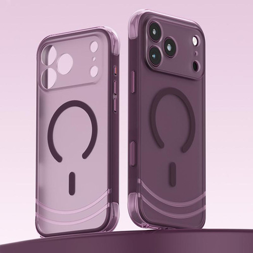 iPhone 18 Pro QN2 Skin-Friendly AirBag Magnetic Shockproof Phone Case - Purple