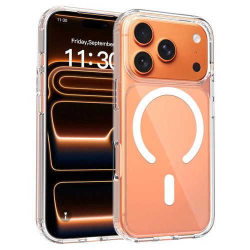 iPhone 18 Pro Scratch-proof Acrylic 2.0mm Crystal Magnetic Phone Case - Transparent