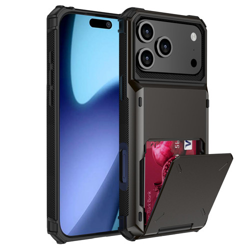 iPhone 18 Pro Scratch-Resistant Shockproof Heavy Duty Rugged Armor Phone Case - Grey