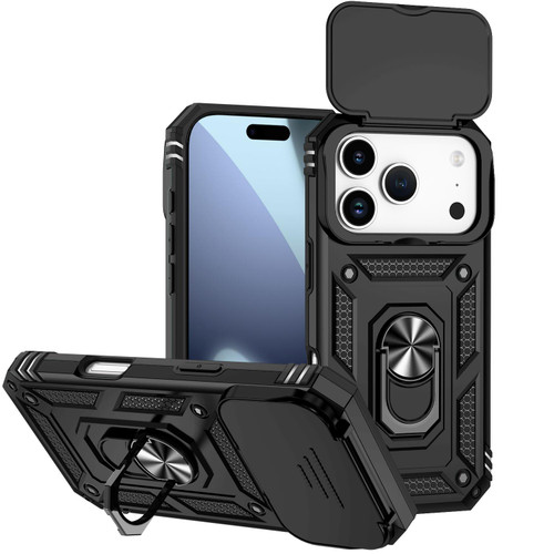 iPhone 18 Pro Sliding Camshield Holder Phone Case - Black