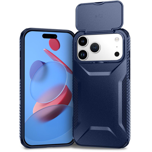iPhone 18 Pro Sliding Camshield Phone Case - Blue