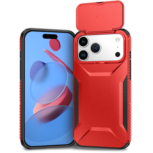 iPhone 18 Pro Sliding Camshield Phone Case - Red