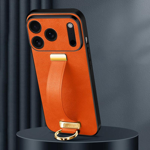 iPhone 18 Pro SULADA PC Hybrid Leather Texture Skin Feel Precise Hole Phone Case - Orange