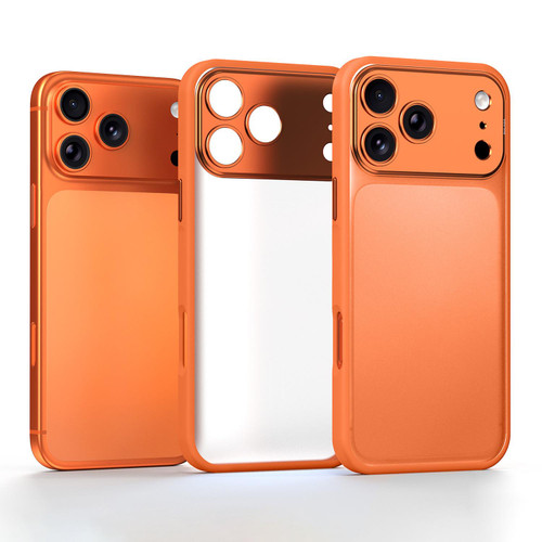 iPhone 18 Pro SULADA Transforms Into 17 Pro Semi-Transparent Matte Shockproof Phone Case - Orange