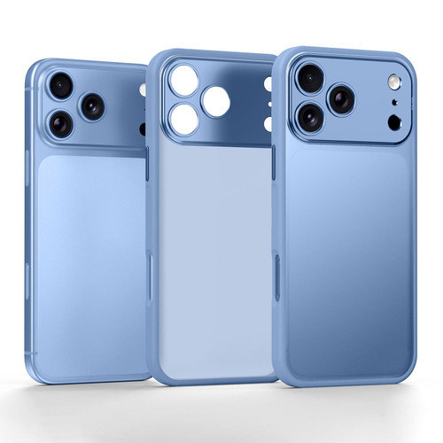 iPhone 18 Pro SULADA Transforms Into 17 Pro Semi-Transparent Matte Shockproof Phone Case - Sky Blue