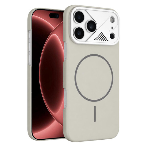 iPhone 18 Pro Ultra-thin Gold Armor PC Magnetic Phone Case - Peak