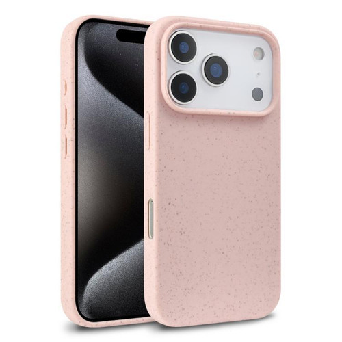 iPhone 18 Pro Wheat Straw TPU Phone Case - Pink