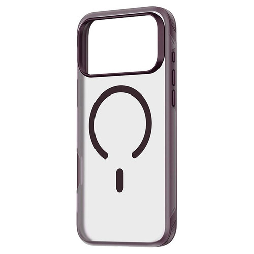iPhone 18 Pro ZGA Color Enhanced Skin Feel PC Hybrid TPU Magnetic Phone Case - Wine Red
