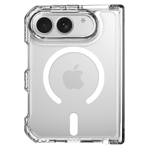 Itskins - Hybridr Clear Hinge Magsafe Case for Apple iPhone Duo - Transparent