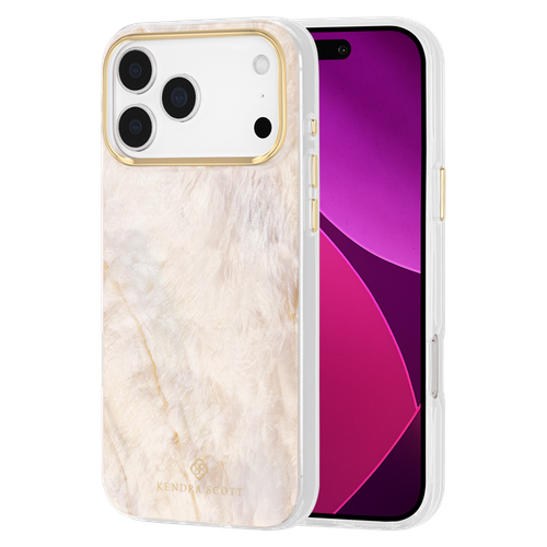 Kendra Scott - Magsafe Case for Apple iPhone 18 Pro / 17 Pro - Champagne Oyster Pearl