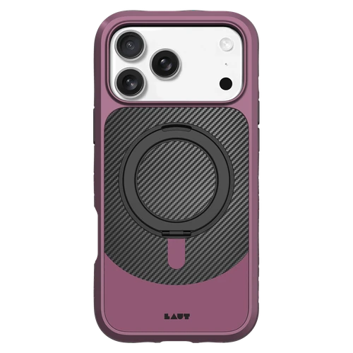 Laut - Carbon Matter Magsafe Case for Apple iPhone 17 Pro / 18 Pro - Wine Red