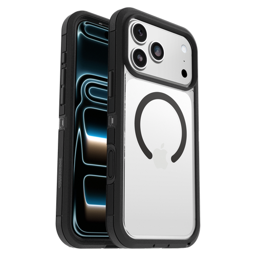 Otterbox - Defender Pro Xt Clear Magsafe Case with Camera Control for Apple iPhone 18 Pro Max / 17 Pro Max - Dark Side
