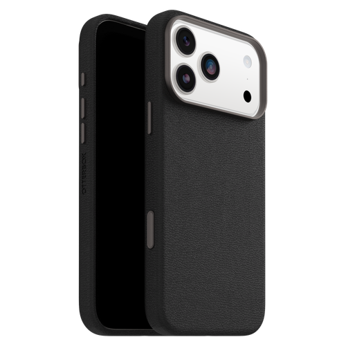 Otterbox - Symmetry Cactus Leather Magsafe Case with Camera Control for Apple iPhone 17 Pro Max / 18 Pro Max - Noir Ash