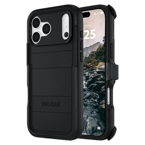 Pelican - Voyager Magsafe Case W / Holster for Iph 18 Pro Max / 17 Pro Max -black