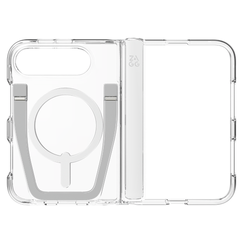 Zagg - Crystal Palace Snap Magsafe Case with Kickstand for Apple iPhone Duo - Clear