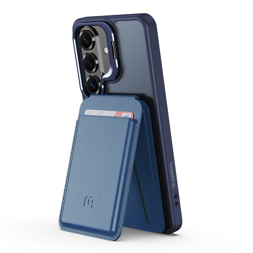 Baseline InFrame MagSafe Case with Kickstand + MagStash Wallet Folio for Samsung Galaxy S26 Plus - Cobalt / Blue