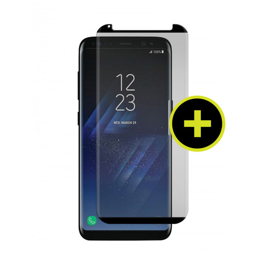 Gadget Guard - Black Ice Cornice Curved Glass Screen Protector for Samsung Galaxy S8 - Clear