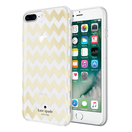 kate spade iPhone 7 シリコンケース ポンポン Kate Spade - Hardshell Case for iPhone 7 Plus / 8 Plus - Chevron