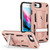 ZIZO TRANSFORM iPhone 8  iPhone 7, iPhone 6s Case - Dual Layered with Built in Kickstand Slim and Shockproof - Rose Gold & Black TFM-IPH7-RGDBK