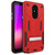 ZIZO TRANSFORM Series Compatible with LG Stylo 5 Case Dual Layered with Built in Kickstand Slim and Shockproof Red Black TFM-LGSTL5-RDBK