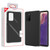 MyBat Fuse Hybrid Protector Cover for Samsung Galaxy Note 20 - Rubberized Black / Black