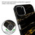 MyBat TUFF Subs Hybrid Case for Apple iPhone 12 Pro Max (6.7) - Supreme Black Gold Flower Marble / Iron Gray