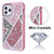 MyBat TUFF Kleer Hybrid Case for Apple iPhone 12 Pro Max (6.7) - Electroplated Rose Gold / Transparent Clear Mini Crystals & Glitter