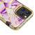 MyBat TUFF Kleer Hybrid Case for Apple iPhone 12 Pro Max (6.7) - Electroplated Purple Marble / Electroplating Gold