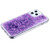 Airium Quicksand Glitter Hybrid Protector Case for Apple iPhone 12 Pro Max (6.7) - Hearts & Purple