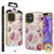 MyBat TUFF Kleer Hybrid Case for Apple iPhone 12 mini (5.4) - Electroplated Roses Marble / Electroplating Gold