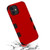 MyBat TUFF Hybrid Protector Case [Military-Grade Certified] for Apple iPhone 12 mini (5.4) - Titanium Red / Black