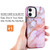 MyBat Fuse Hybrid Protector Cover for Apple iPhone 12 mini (5.4) - Purple Marbling / Black