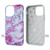 MyBat Fuse Hybrid Protector Cover for Apple iPhone 12 mini (5.4) - Electroplated Purple Marbling / Iron Gray