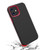 MyBat Fuse Hybrid Protector Cover for Apple iPhone 12 mini (5.4) - Rubberized Black / Metallic Red