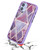 Airium Hybrid Case for Apple iPhone 12 mini (5.4) - Purple Marbling / Purple