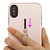 Airium Finger Grip Hybrid Protector Cover (with Silicone Strap & Metal Stand) for Apple iPhone XS Max - Rose Gold / Black
