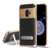Airium Hybrid Protector Cover (with Magnetic Metal Stand) for Samsung Galaxy S9 - Gold / Transparent Clear