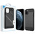 Asmyna Brushed Hybrid Protector Cover for Apple iPhone 11 Pro - Black / Black